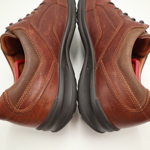Ecco Howell Tie Sneakers Shoes Brown Leather Walking Mens Size 12 US 46 EU main image 11